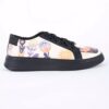 Graffiti-Print Sneakers - Damenchic Freizeitschuhe Modell Ramona