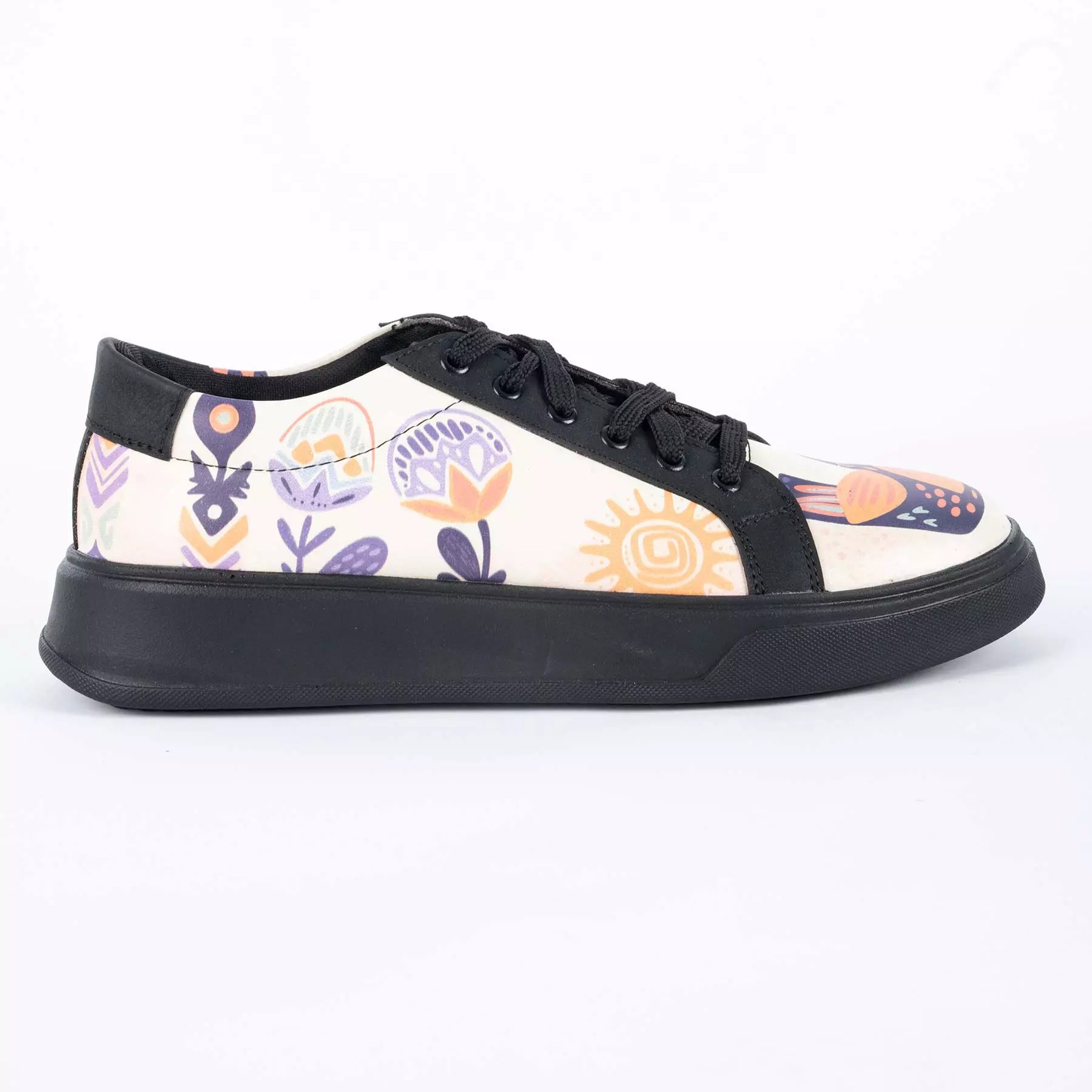 Graffiti-Print Sneakers – Damenchic Freizeitschuhe Modell Ramona