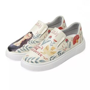 Graffiti-Print Sneakers – Damenchic Freizeitschuhe Modell Shahrzad