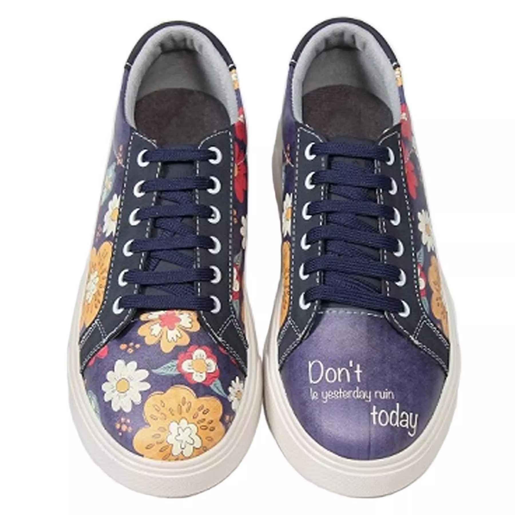 Graffiti-Print Sneakers – Damenchic Freizeitschuhe Modell Sophia