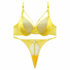 Damen Lingerie-Set Spitzen-BH & Tanga Guipure