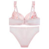 Damen Lingerie-Set Spitzen Push-Up-BH & Tanga Guipure