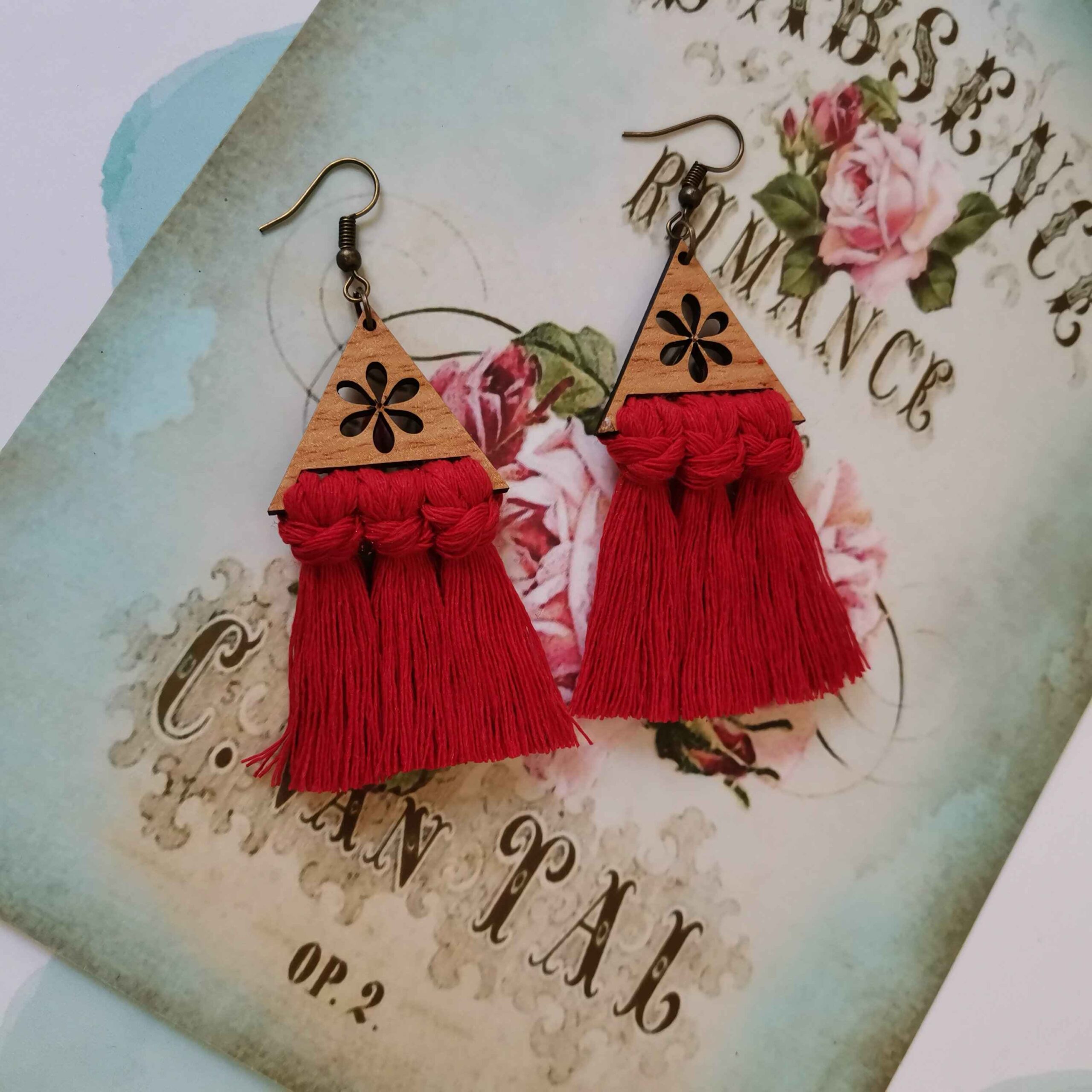 Handgemachte Macrame Ohrringe für Damen Modell Maryam