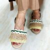 Macrame Slingback Sandalen für Damen Handgemacht Modell Art