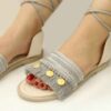Macrame Slingback Sandalen für Damen Handgemacht Modell Coin