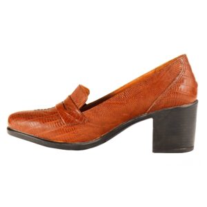 Damenschuhe aus natürlichem Leder mit hohen Absätzen für das Büro