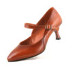 Damenschuhe aus natürlichem Leder mit Pumps und hohen Absätzen Modell Oliva