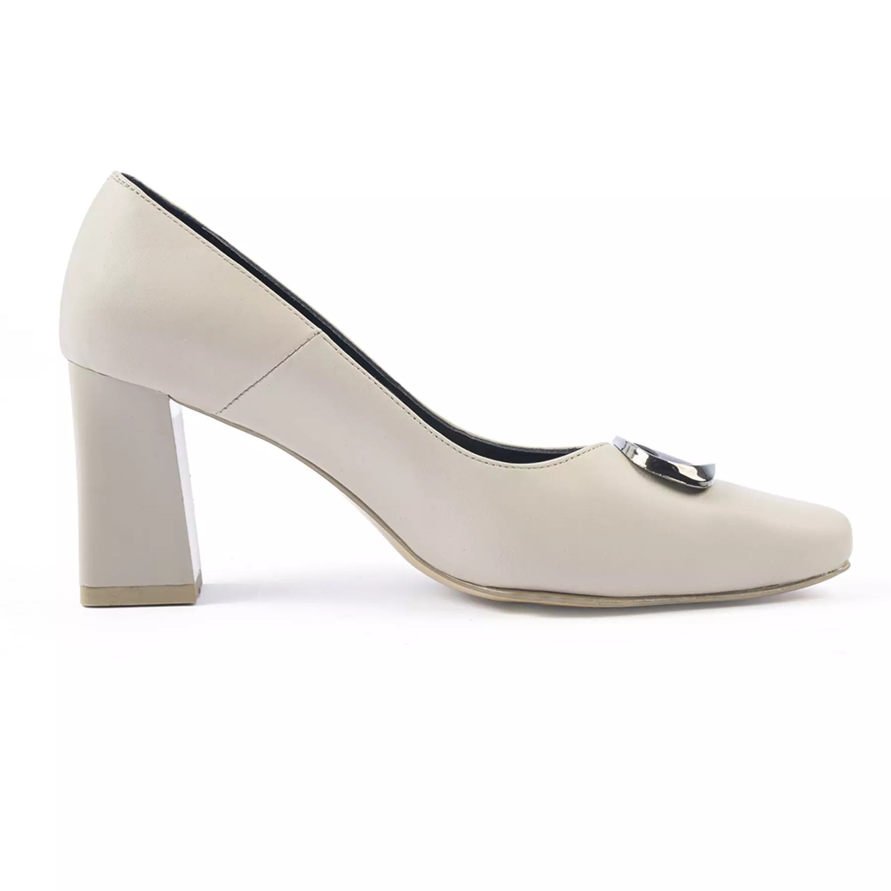 Damenschuhe aus natürlichem Leder mit Pumps und hohen Absätzen Modell Palina