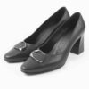 Damenschuhe aus natürlichem Leder mit Pumps und hohen Absätzen Modell Palina