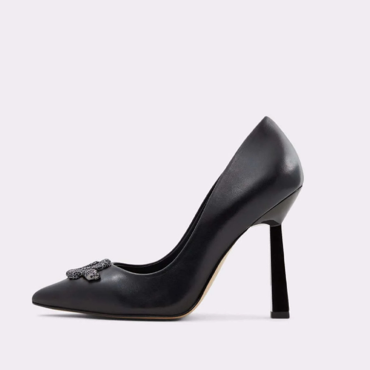 Damenschuhe aus natürlichem Leder mit Pumps und hohen Absätzen Modell Snake