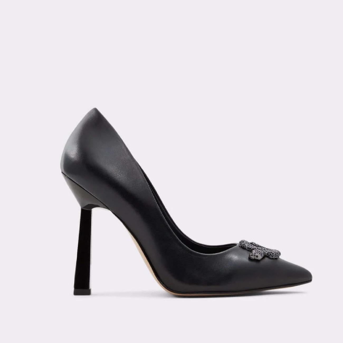 Damenschuhe aus natürlichem Leder mit Pumps und hohen Absätzen Modell Snake