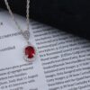 Silber-Schmuckset für Damen mit Rhodium-Beschichtung und Quarz-Gemstone