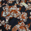 Damenbluse mit Dreiviertelarm und Blumenmuster