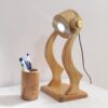Verstellbare Holz Schreibtisch Leselampe mit Stifhalter