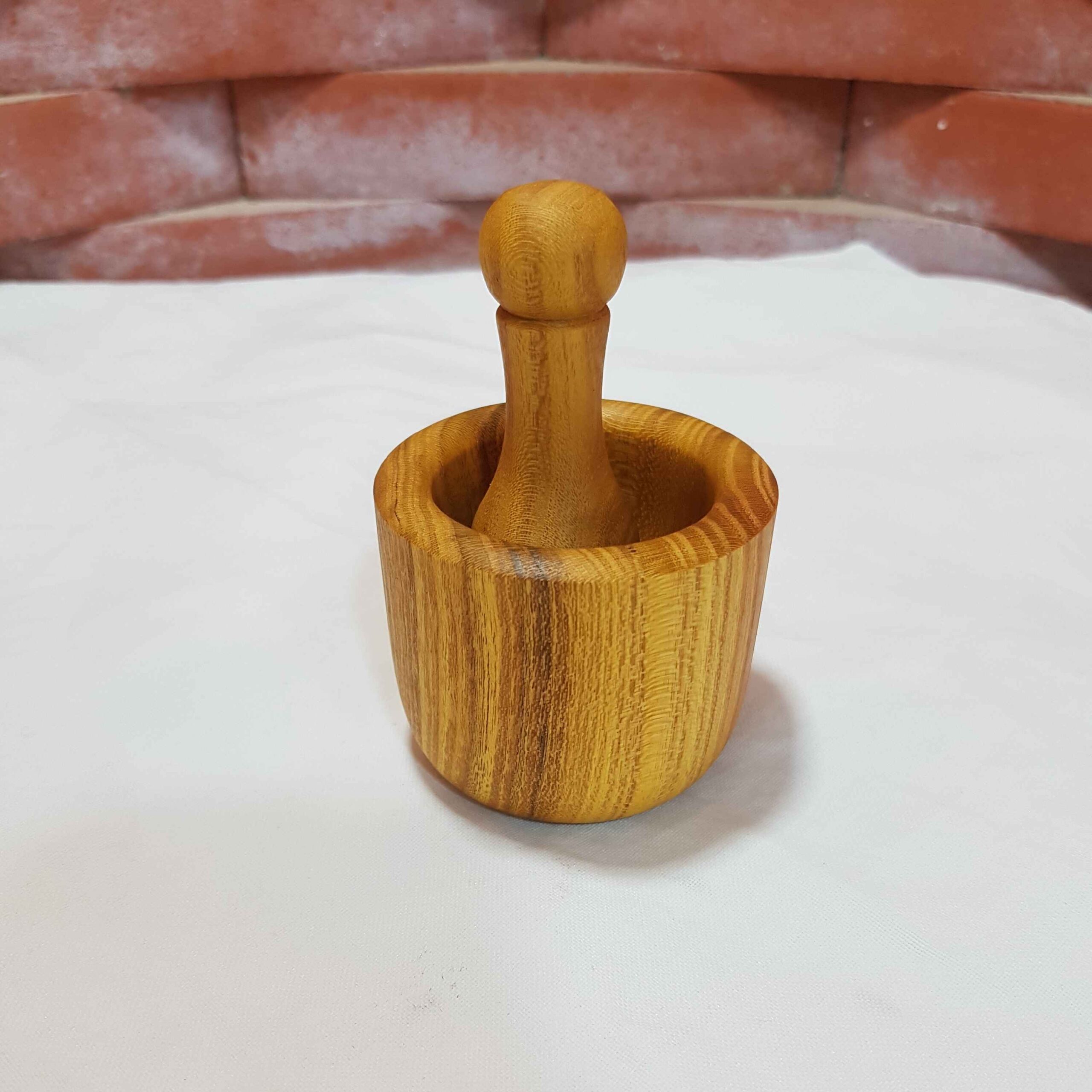 Holzmörser & Stößel Set Mühle geeignet für Safran