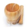 Holzmörser & Stößel Set aus natürlichem Bambusholz