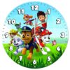 Holzwanduhr für das Kinderzimmer mit PAW Patrol-Design