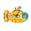 Holzwanduhr für das Kinderzimmer mit U-Boot-Design