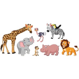 Kinderzimmer-Wandsticker aus Holz für das Babyzimmer Modell Tiere