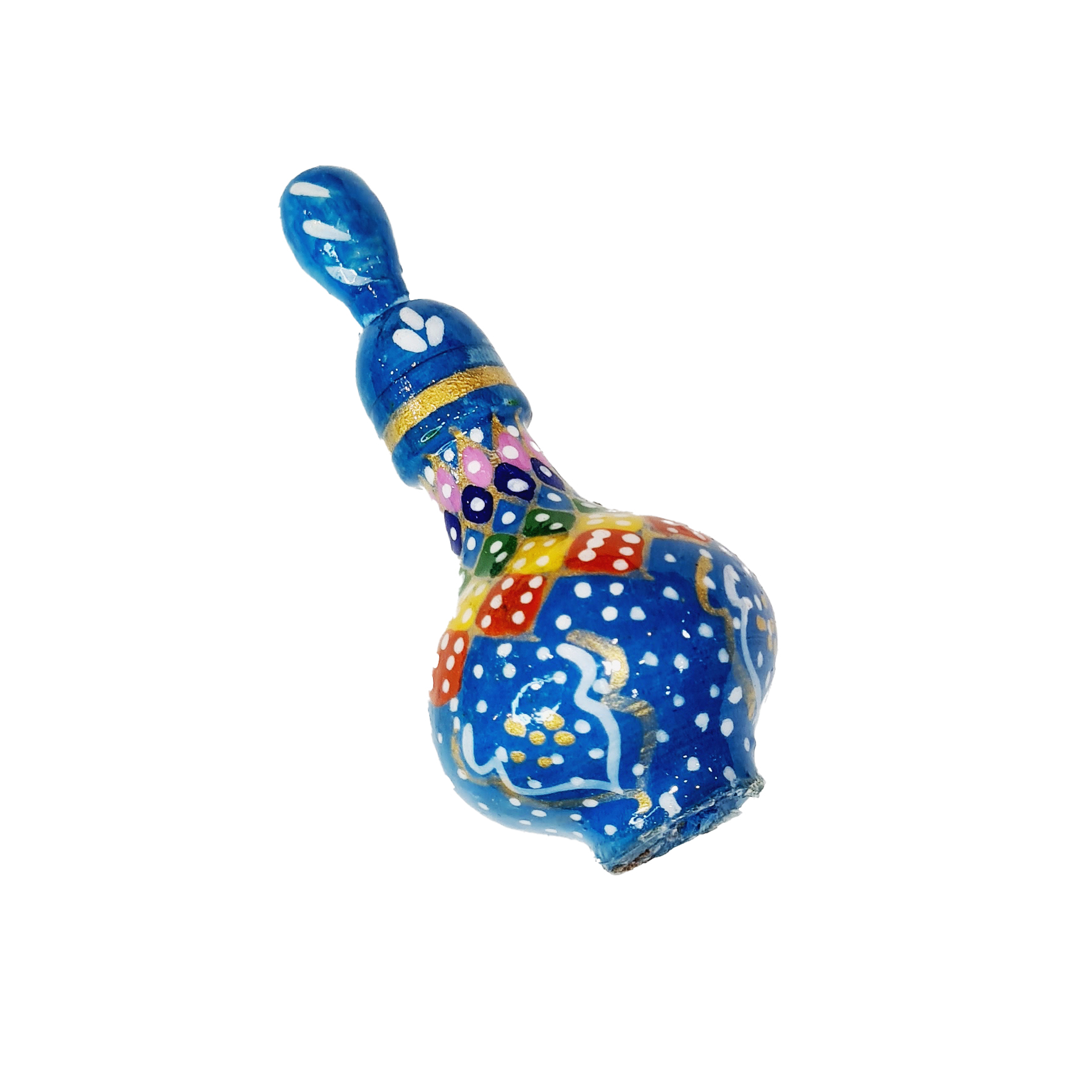 Holzener Persischer Surma Dani Kohlhalter mit Persischem Khatamkari (x2)