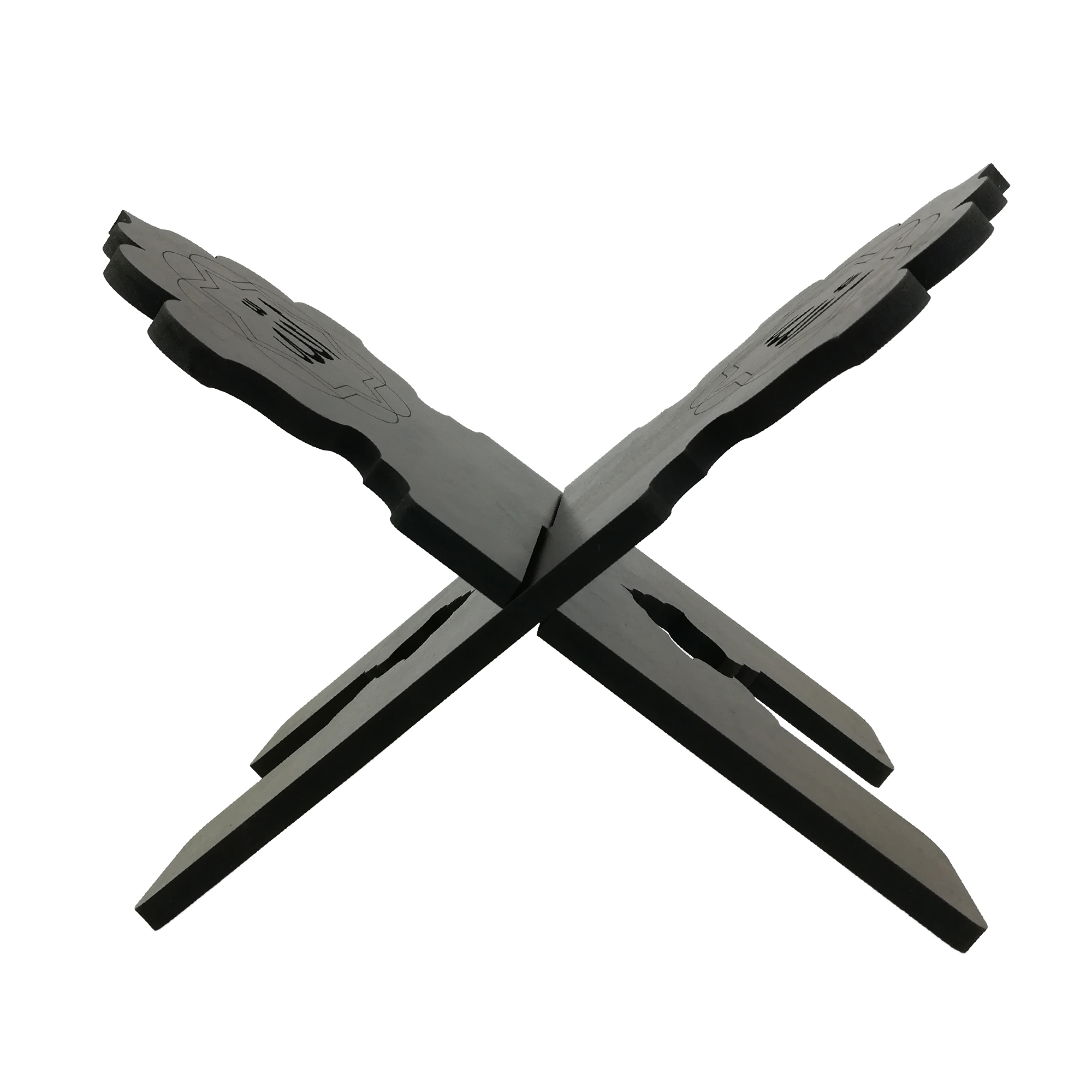 Faltbarer hölzerner Koran-Buchständer mit Allah-Kalligraphie