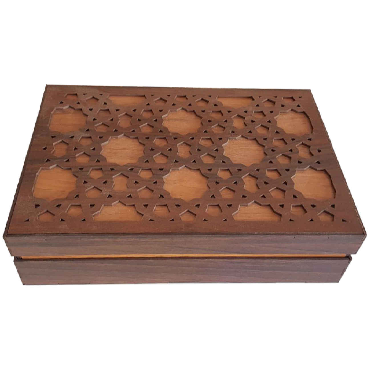 Holz-Teebox-Organizer mit Fächern, multifunktional