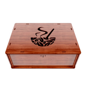 Holz-Teebox-Organizer mit Fächern