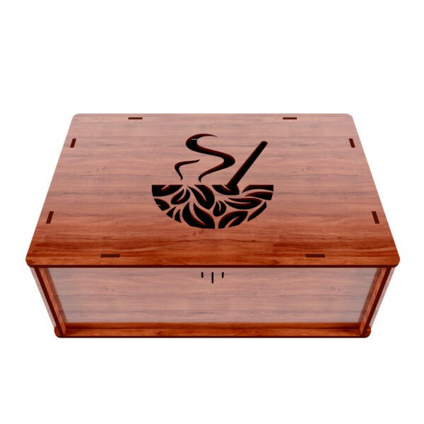 Holz-Aufbewahrungsbox mit Fächern