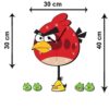 Holzwanduhr für das Kinderzimmer mit Angry Bird-Design