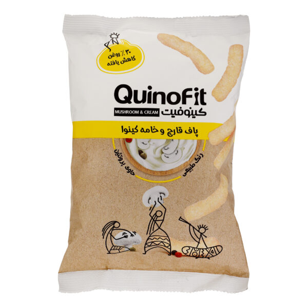 Quinoa-Pilz-&-Sahne-Puff-Snack – Fettreduziert, Quinofit, 45 g (x10)