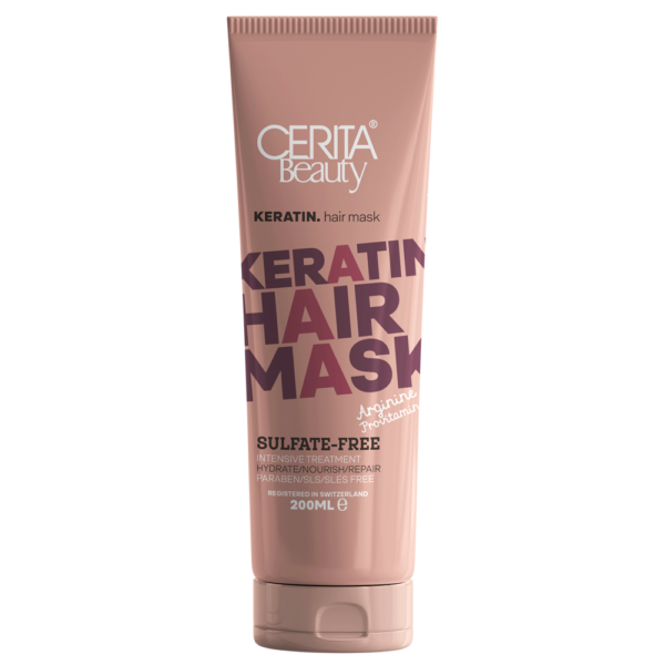Cerita Keratin-Haarmaske, 200 ml für Seidig Glattes Haar (Packung mit 2)