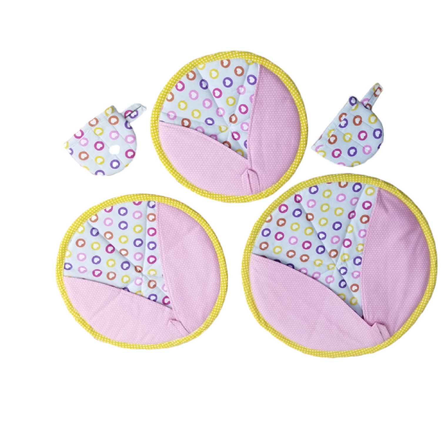 13-teiliges Schürzen- und Küchenzubehörset Rosa