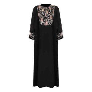 Abaya Stilvoll Locker geschnitten für Frauen mit Floralem Paisley-Design
