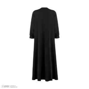 Abaya Stilvoll für Frauen mit Patchwork-Design in Schwarz
