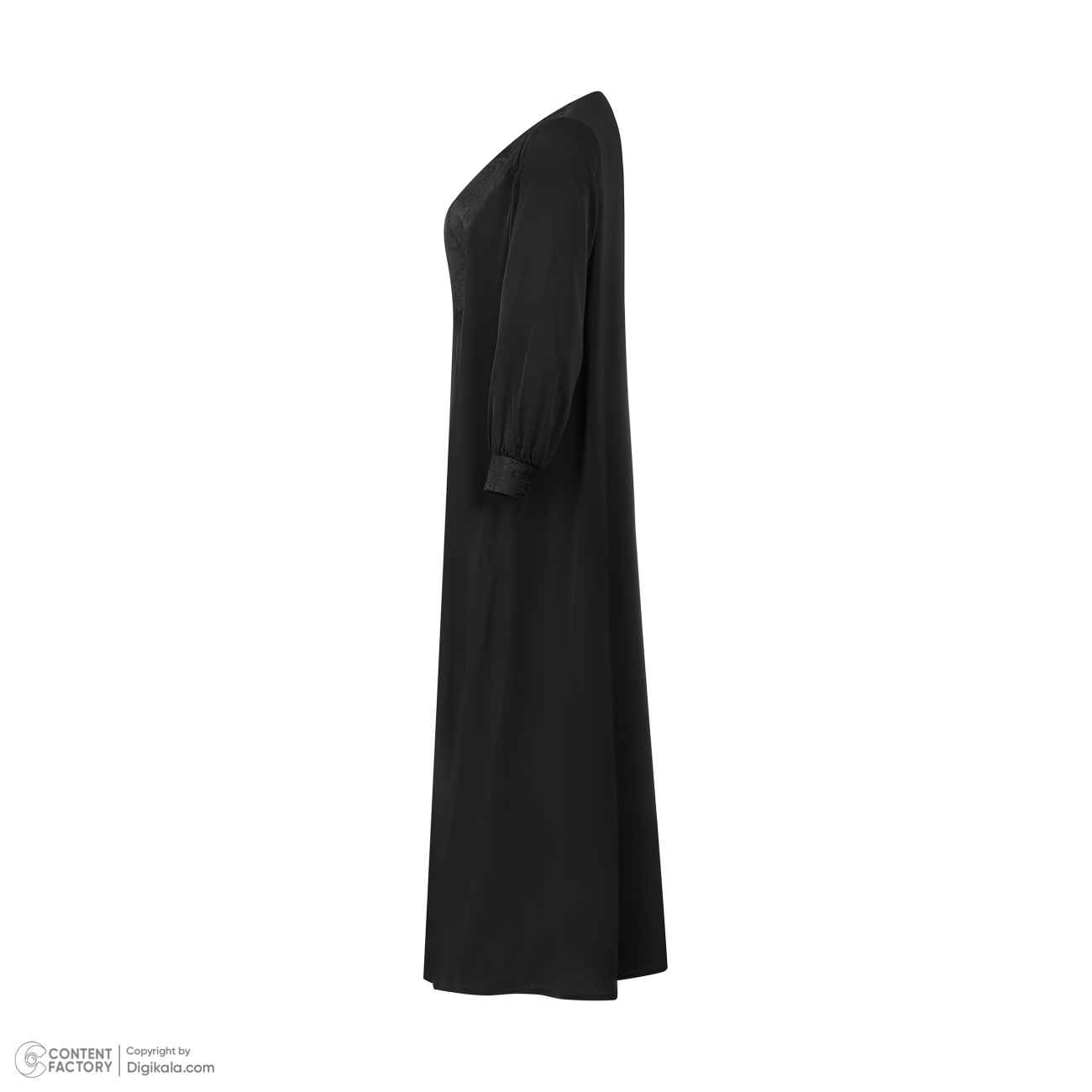 Abaya Stilvoll für Frauen mit Patchwork-Design in Schwarz