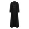 Abaya Stilvoll für Frauen mit Patchwork-Design in Schwarz