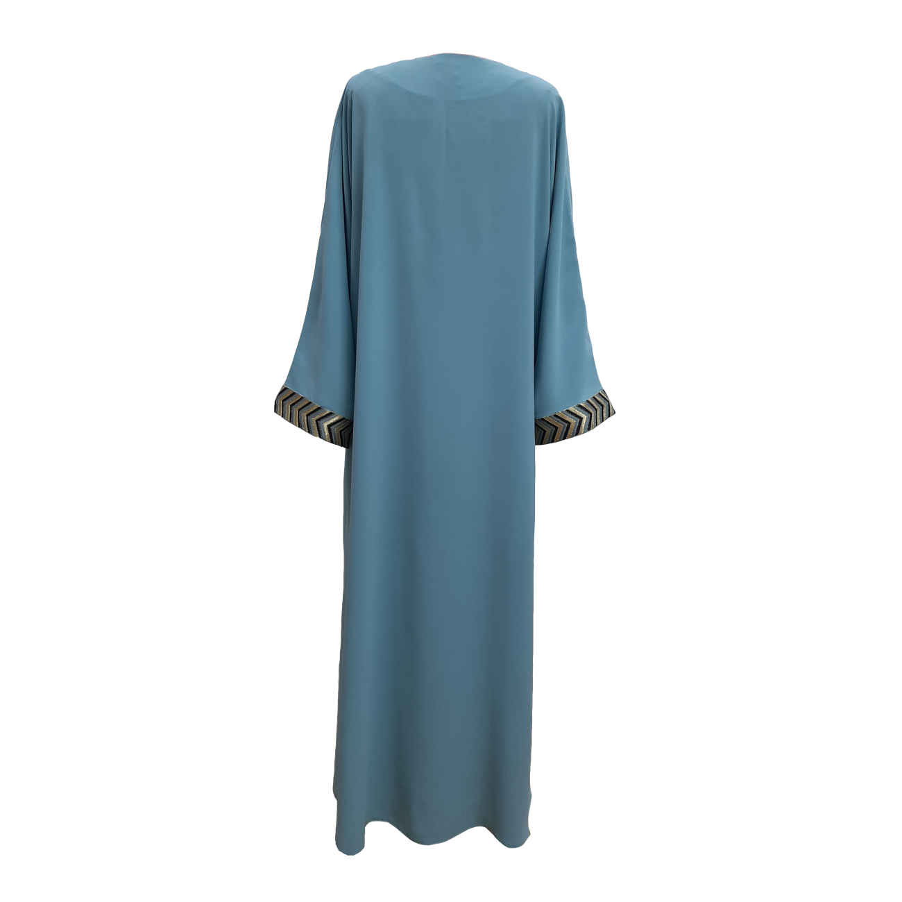 Abaya für Frauen Elegant mit Langen Ärmeln & Zickzack-Design