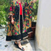 Abaya für Frauen mit Luftigen Ärmeln & Floralem Design