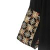 Abaya für Frauen mit Floralem Design in Schwarz