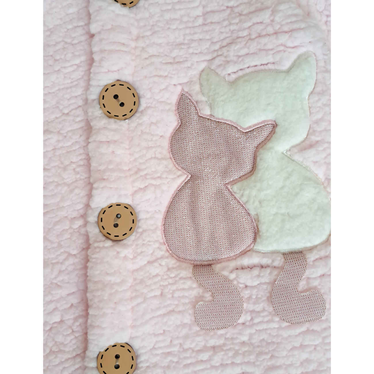 Baby Mädchen Langarm Strampler Geeignet für den Winter in Rosa