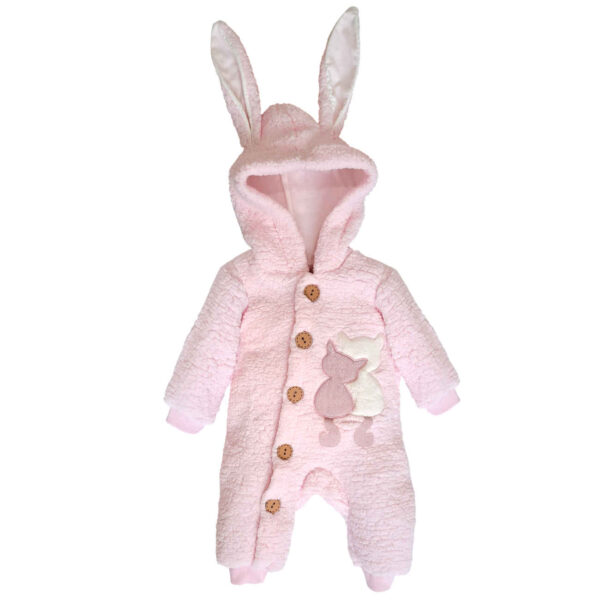 Baby Mädchen Langarm Strampler Geeignet für den Winter in Rosa