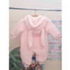 Baby Mädchen Langarm Strampler Geeignet für den Winter in Rosa