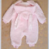 Baby Mädchen Langarm Strampler Geeignet für den Winter in Rosa