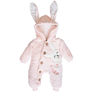 Baby Mädchen Langarm Strampler mit Hasenohren