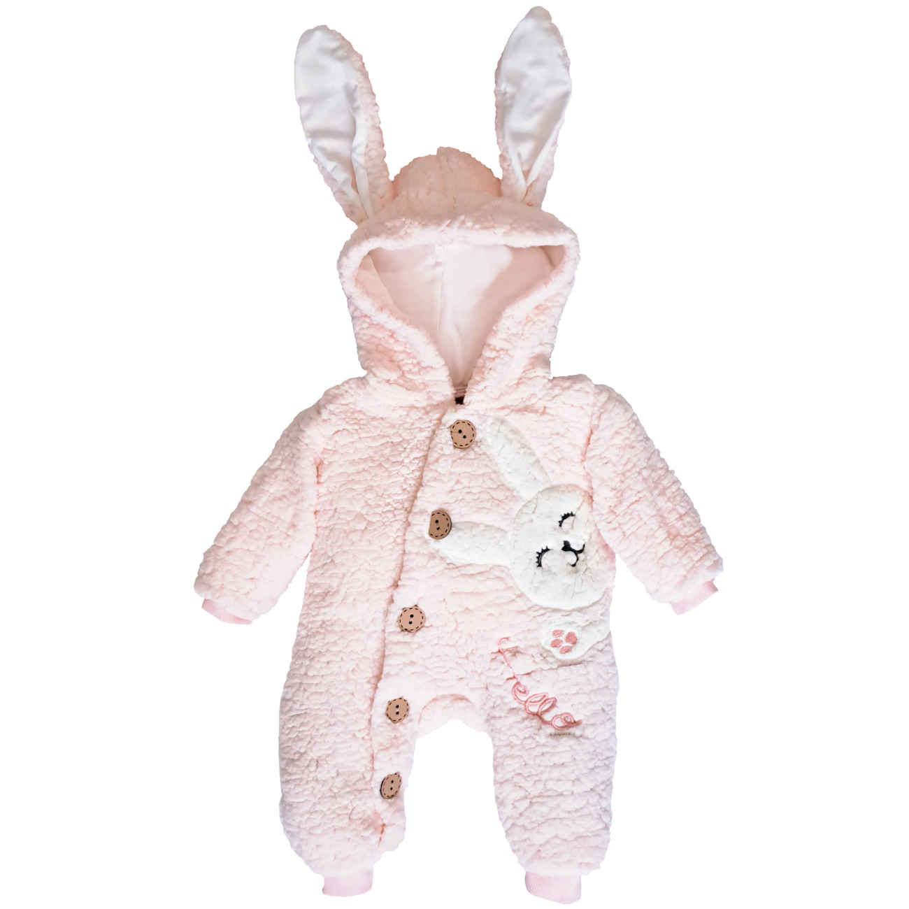 Baby Mädchen Langarm Strampler mit Hasenohren