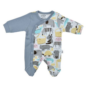 Baby Langarm Strampler Komfortabel mit Tier Design