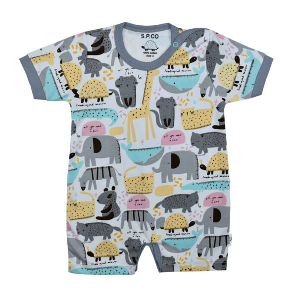 Baby Kurzarm Strampler Komfortabel & Atmungsaktiv