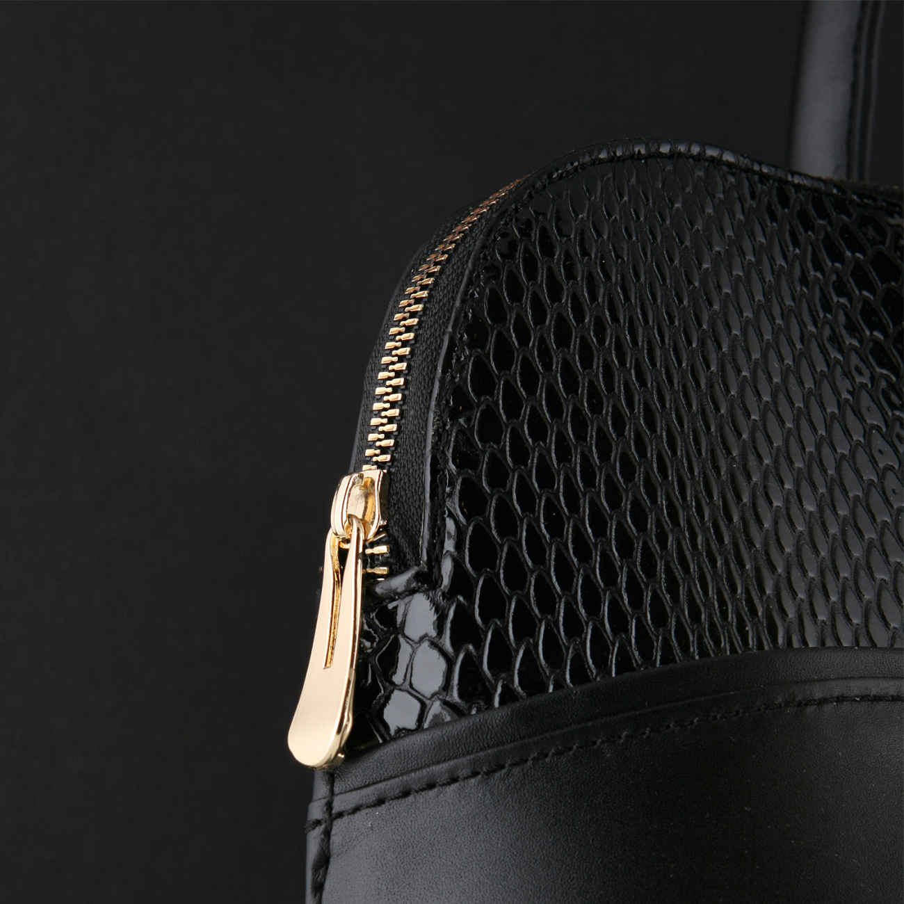 Bauletto Lederhandtasche – Mit Großer Kapazität in Schwarz