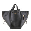 Bauletto Leder Handtasche - Mit Langen Trageriemen in Braun