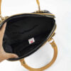 Bauletto Lederhandtasche - Mit Doppeltgriffen in Schwarz